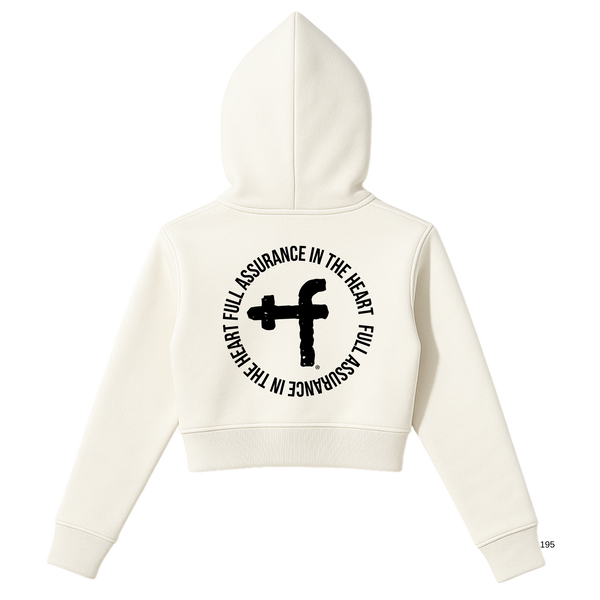 Faith Full Zip Cropped Hoodie
