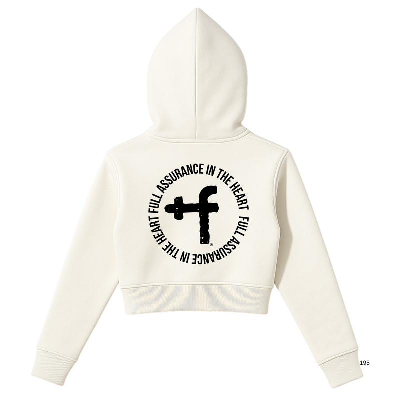 Faith Full Zip Cropped Hoodie