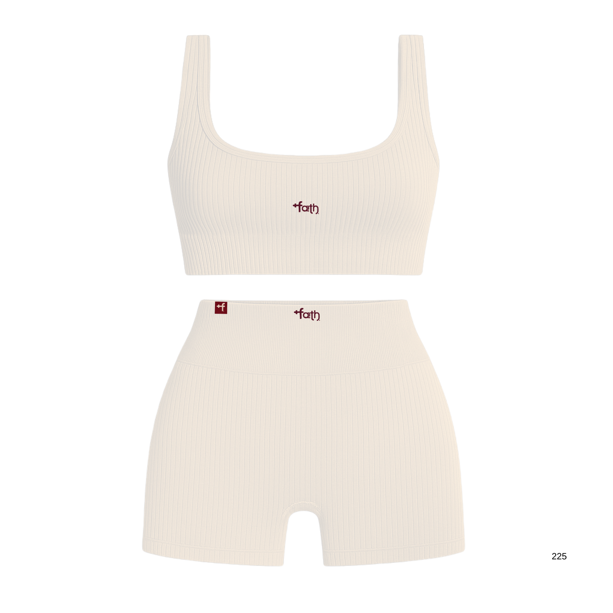 FAITH Ribbed Athletic Workout Set