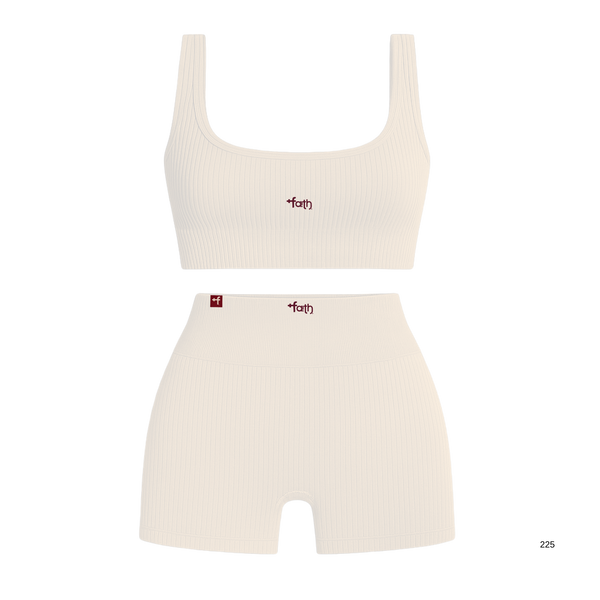 FAITH Ribbed Athletic Workout Set