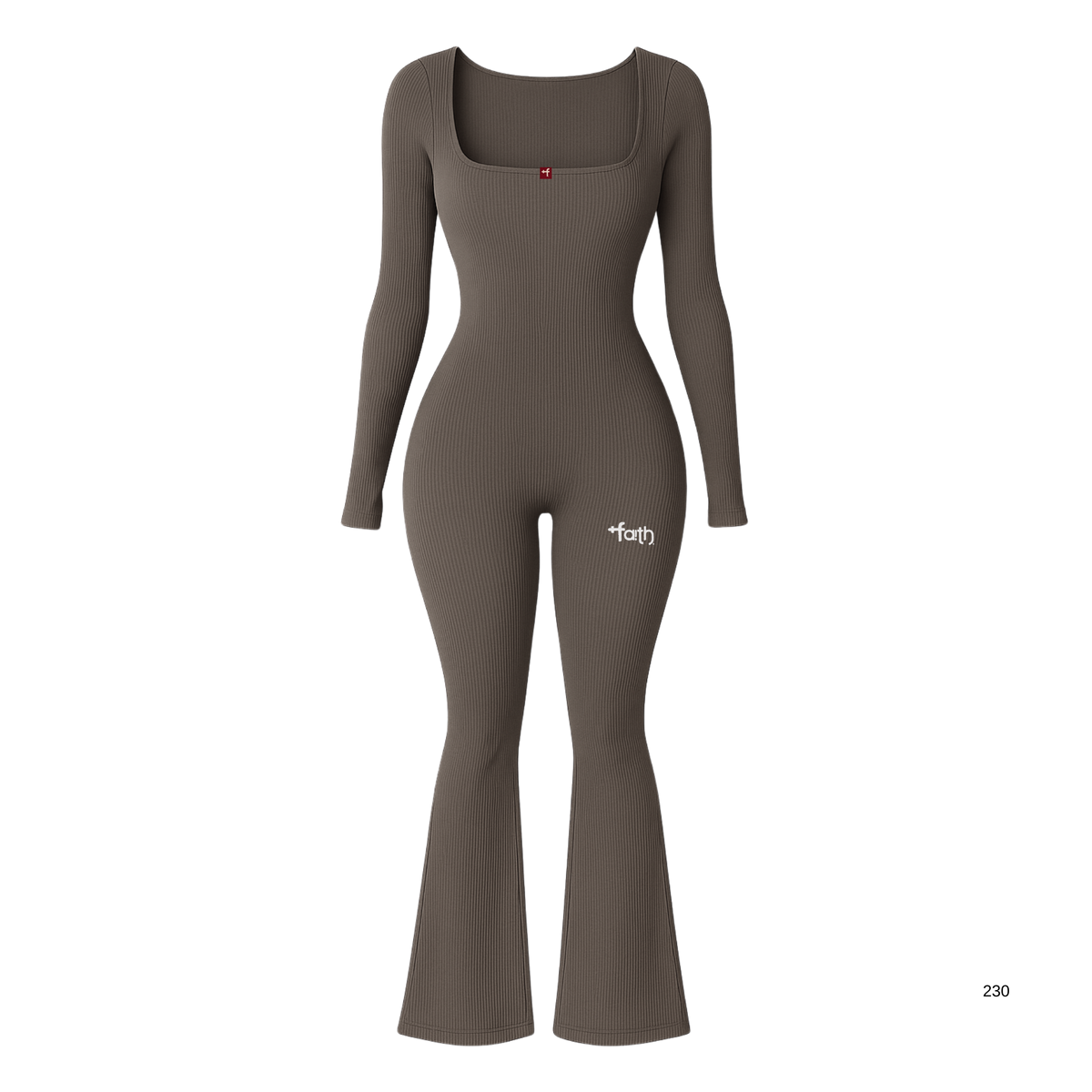 FAITH Ribbed Stretch Jumpsuit