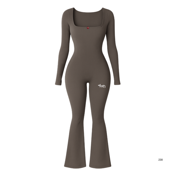 FAITH Ribbed Stretch Jumpsuit