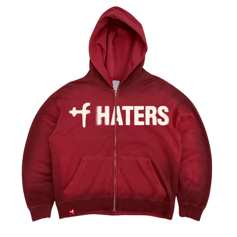 F Haters Red Dhalia Zip Hoodie